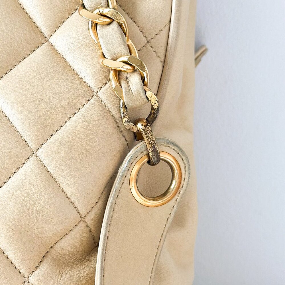 Chanel Quilted Lambskin Chain Bag - Picture 4 of 16